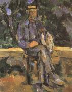 Paul Cezanne mannen vergadering oil on canvas